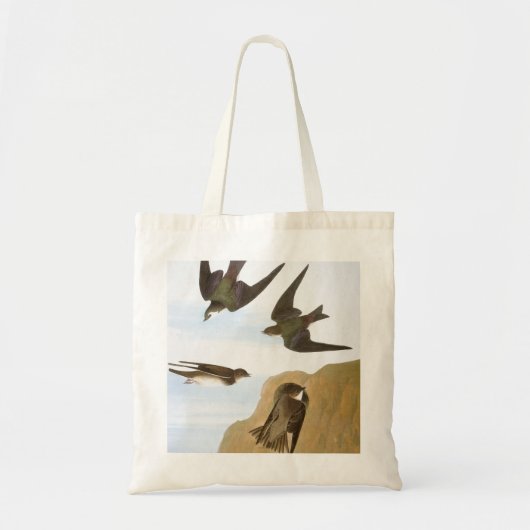Tote Bag Audubon : Hirondelles (Devant)