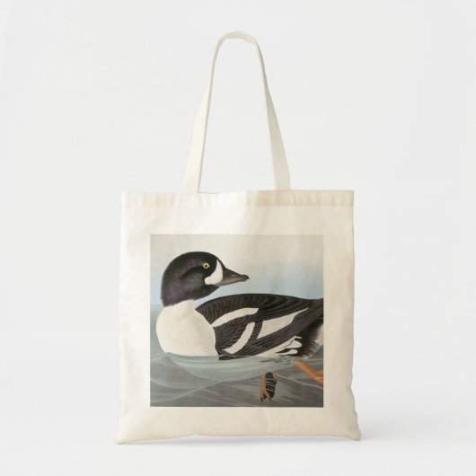 Tote Bag Audubon : Le Goldeneye de la brouette (Devant)