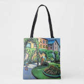 Tote Bag Auguste Macke - Gartenbild, peinture populaire, (Devant)