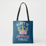 Tote Bag Auntie The Birthday Princess Mother Unicorn Bday<br><div class="desc">Auntie Of The Birthday Princess Mother Unicorn Bday</div>