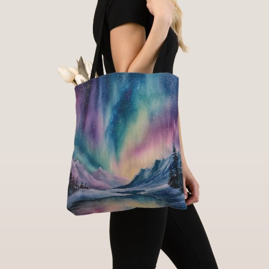 Tote Bag Aurora Borealis (De près)