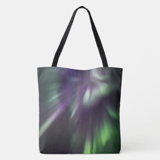 Tote Bag Aurora borealis (Dos)