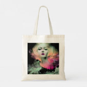 Tote Bag Aurora par Clive Henry nuit pêche rose (Dos)