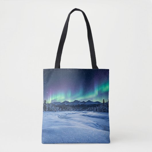 Tote Bag Aurore Boréale (Devant)