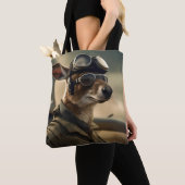 Tote Bag Aussie Kangaroo King Of The Airways, (De près)