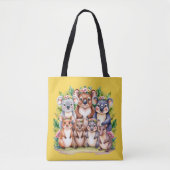 Tote Bag Aussie Wildlife koala & amis (Devant)