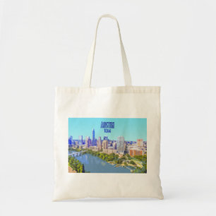 Tote Bag Austin Downtown Texas Vintage