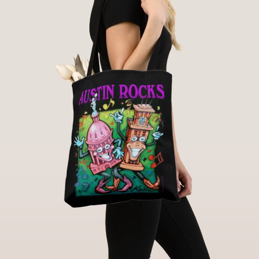 Tote Bag Austin Rocks (De près)