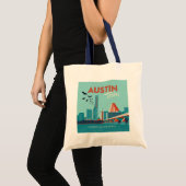Tote Bag Austin, Texas | Pont de l'Avenue du Congrès (Devant (produit))
