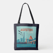 Tote Bag Austin, Texas | Pont de l'Avenue du Congrès (Dos)