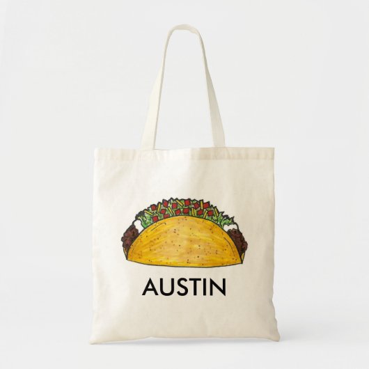 Tote Bag Austin TX Texas Taco Tacos Mexicain Austinite (Devant)