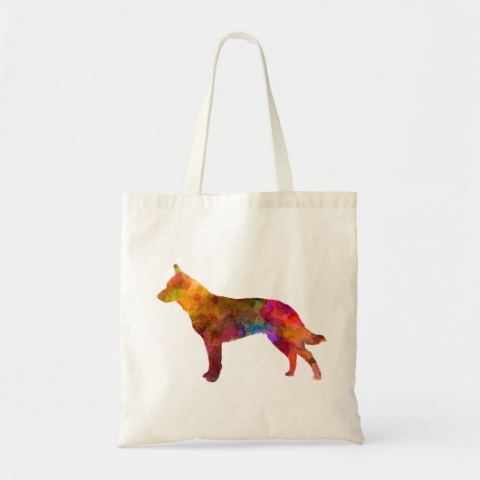 Tote Bag Australian Cattle Dog in watercolor (Devant)