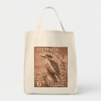 Tote Bag Australie vintage Kookaburra Bird