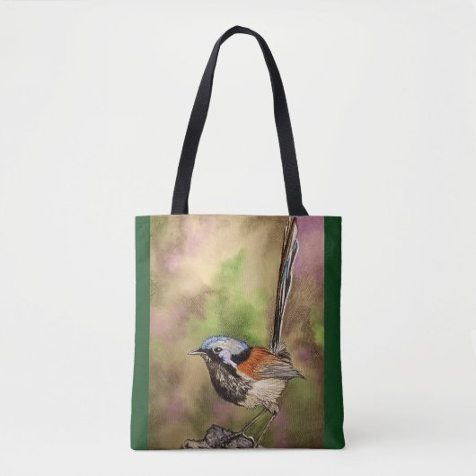 Tote Bag Australien Splendide Fairy Wren (Devant)