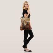 Tote Bag Australien Terrier Chiot Automne Citrouille de pla (Sur le modèle)