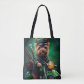 Tote Bag Australien Terrier conduite vélo St. Patrick's Day (Devant)