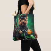 Tote Bag Australien Terrier conduite vélo St. Patrick's Day (De près)