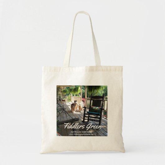TOTE BAG AUSTRALIENS VERTS FOURRE-TOUT DE VIOLONEURS (Devant)