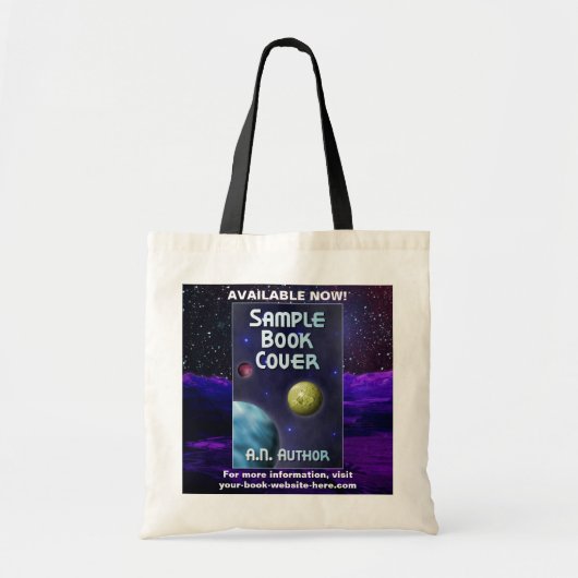 Tote Bag Auteur du livre Promotion Sci-Fi Alien Planet (Devant)