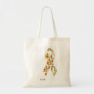 Tote Bag Autism Awareness Shirt Family Support Mom Autism A