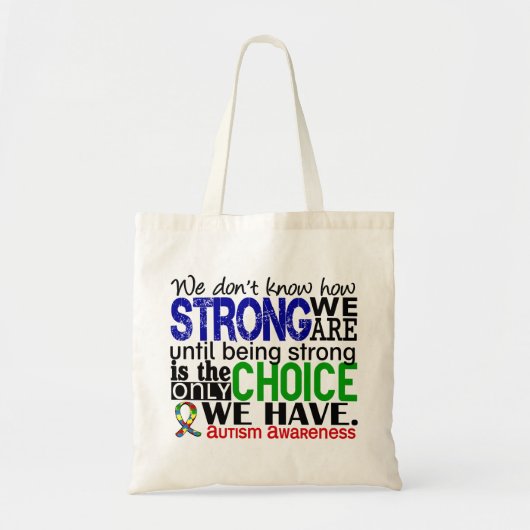 Tote Bag Autisme comme nous forts sommes (Devant)