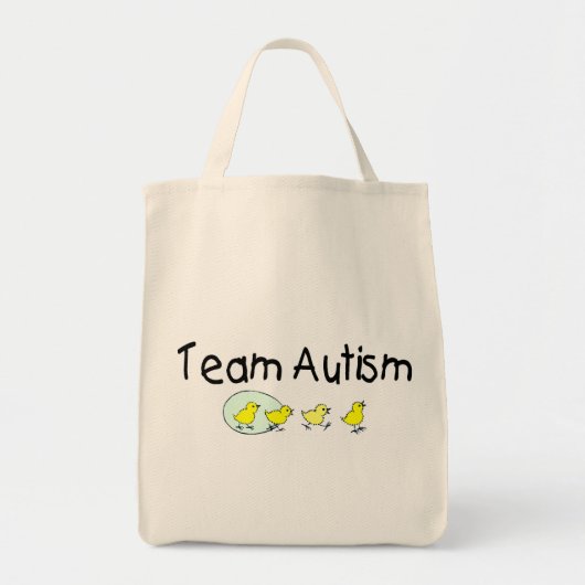 Tote Bag Autisme d'équipe (poussins) (Devant)