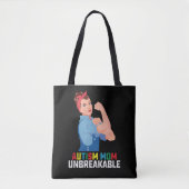 Tote Bag Autisme Maman Fier Indestructible Famille Autiste (Devant)