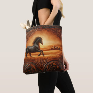 Tote Bag Autochtone au coucher du soleil