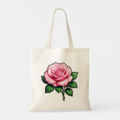 Tote Bag Autocollant transparent rose (Dos)