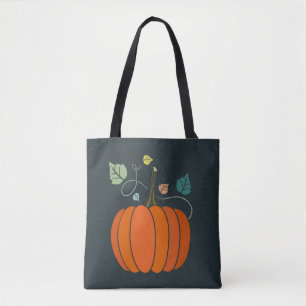 TOTE BAG AUTOMNE AUTOMNE CITROUILLE FOURRE-TOUT REVERSIBLE