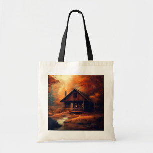 Tote Bag Automne/Automne/Halloween/Peinture rustique