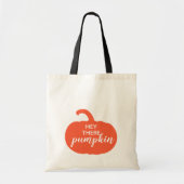 Tote Bag Automne Dusty Orange Hey Il Citrouille (Devant)