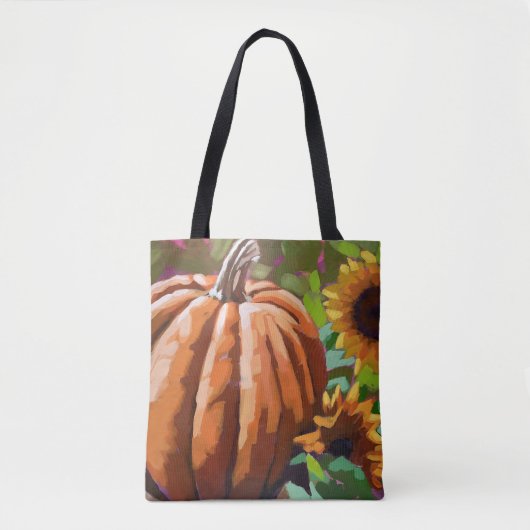 Tote Bag Automne Joy Double face imprimé Fourre-tout. Art o (Devant)