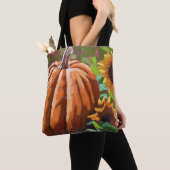 Tote Bag Automne Joy Double face imprimé Fourre-tout. Art o (De près)