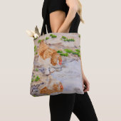 Tote Bag Automne la Fourre-tout au poulet (De près)