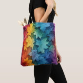 Tote Bag Automne Serenity Maple Feuilles Fourre-tout (De près)
