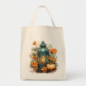 Tote Bag Automne Thanksgiving Citrouille Lanterne Harvest (Devant)
