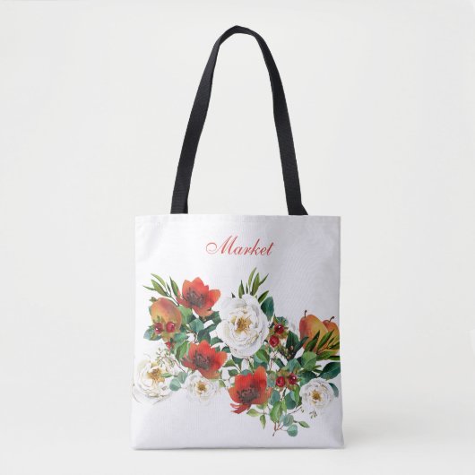 Tote Bag Automne Watercolor Market Fourre-tout (Devant)