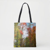 Tote Bag Automnes Arbres et Ciel bleu Automne Photographie (Devant)
