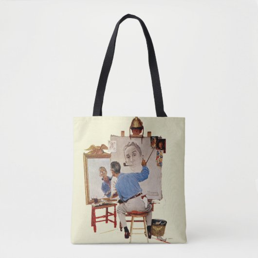 Tote Bag Autoportrait triple (Devant)