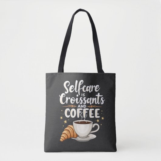 Tote Bag Autosoins est Croissant et Café Café Patesry (Devant)