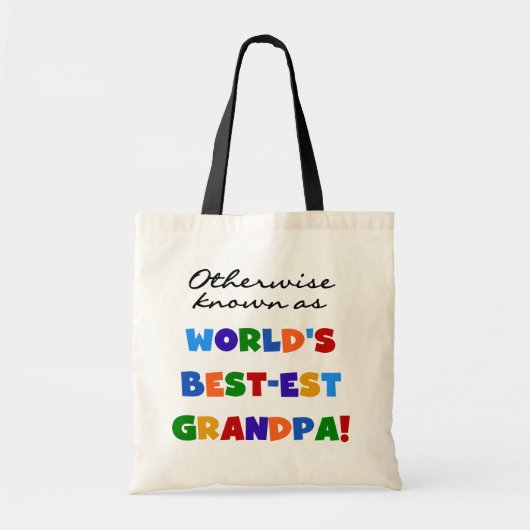 Tote Bag Autrement connu en tant que cadeaux du grand-papa (Devant)