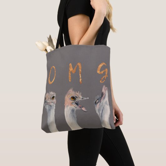 Tote Bag Autruches d'OMG (De près)