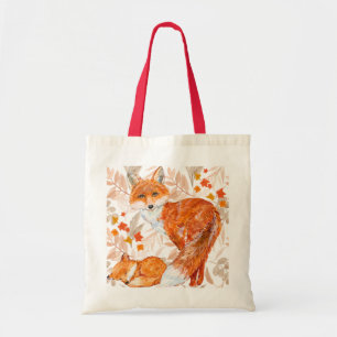 Tote Bag Autumn Fox Recyclable Fourre-tout