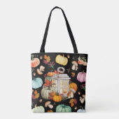 Tote Bag Autumn Lantern & Pumpkins (Dos)