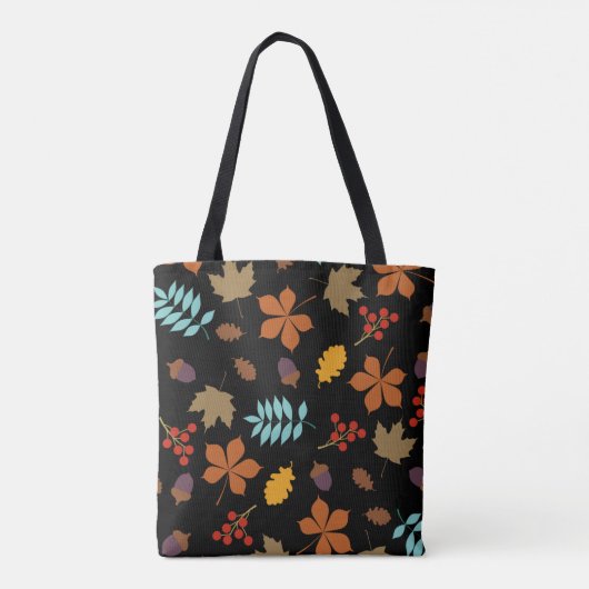 Tote Bag Autumn Leaves Pattern (Dos)