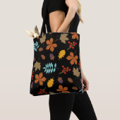 Tote Bag Autumn Leaves Pattern (De près)