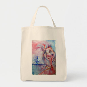 Tote Bag AVALON / Magie et mystère, Imaginaire bleu rose