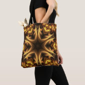 Tote Bag Avant-Garde ~ Gold Russet Noir 053 ~ (De près)