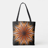 Tote Bag Avant-Garde ~ Starburst Russet Et Noir 0211 ~ (Dos)